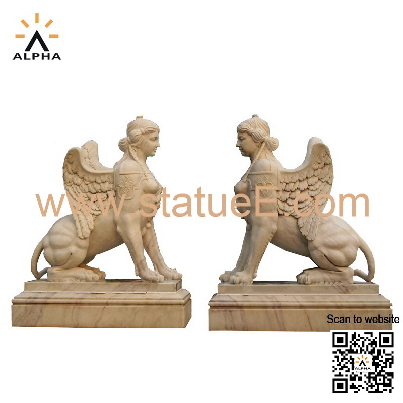 Marble Sphinx statue